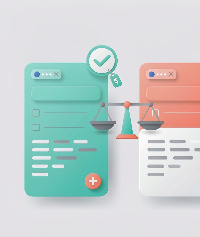 Side-by-side software comparison