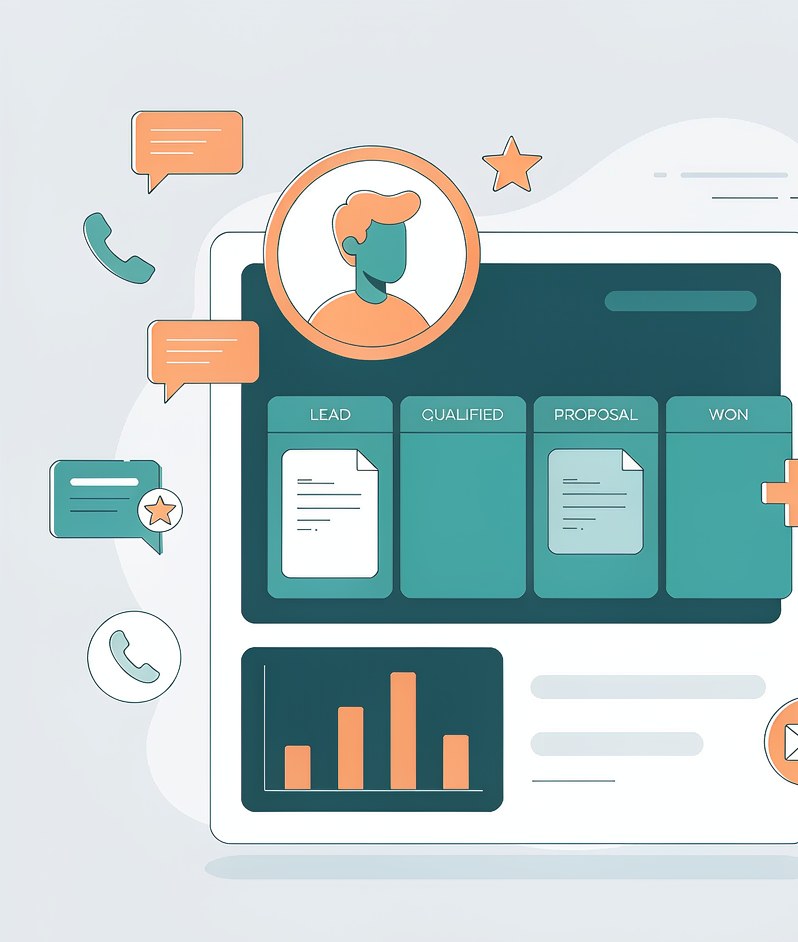 CRM pipeline dashboard