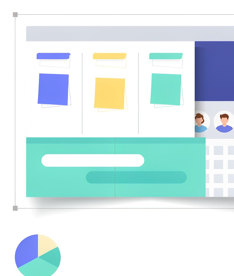 Project management kanban board