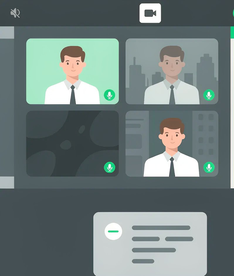 Illustration comparing two software options side by side